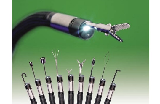 內置機械手通道的工業內窺鏡探頭